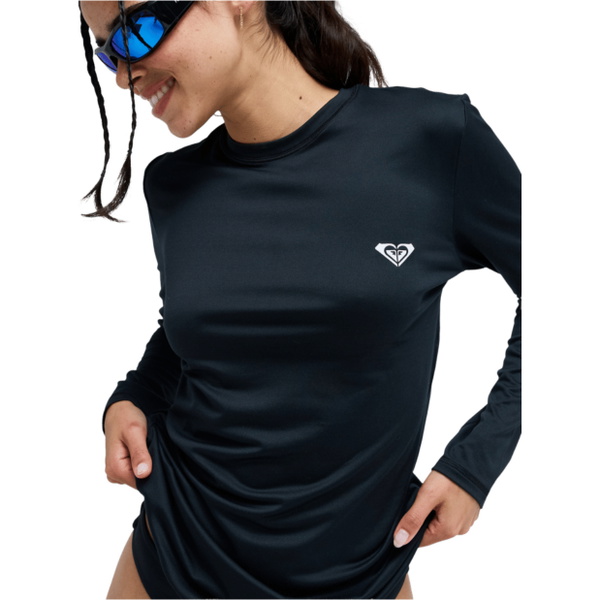 2026 Roxy Dames Happy Waves Lycra-vest Met Lange Mouwen ERJWR03911 - Anthracite